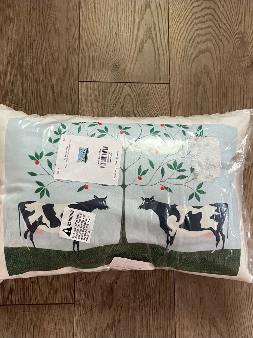 New Stupell Industries Susan Henke Apple Tree Cows Indoor Printed Throw Pillow